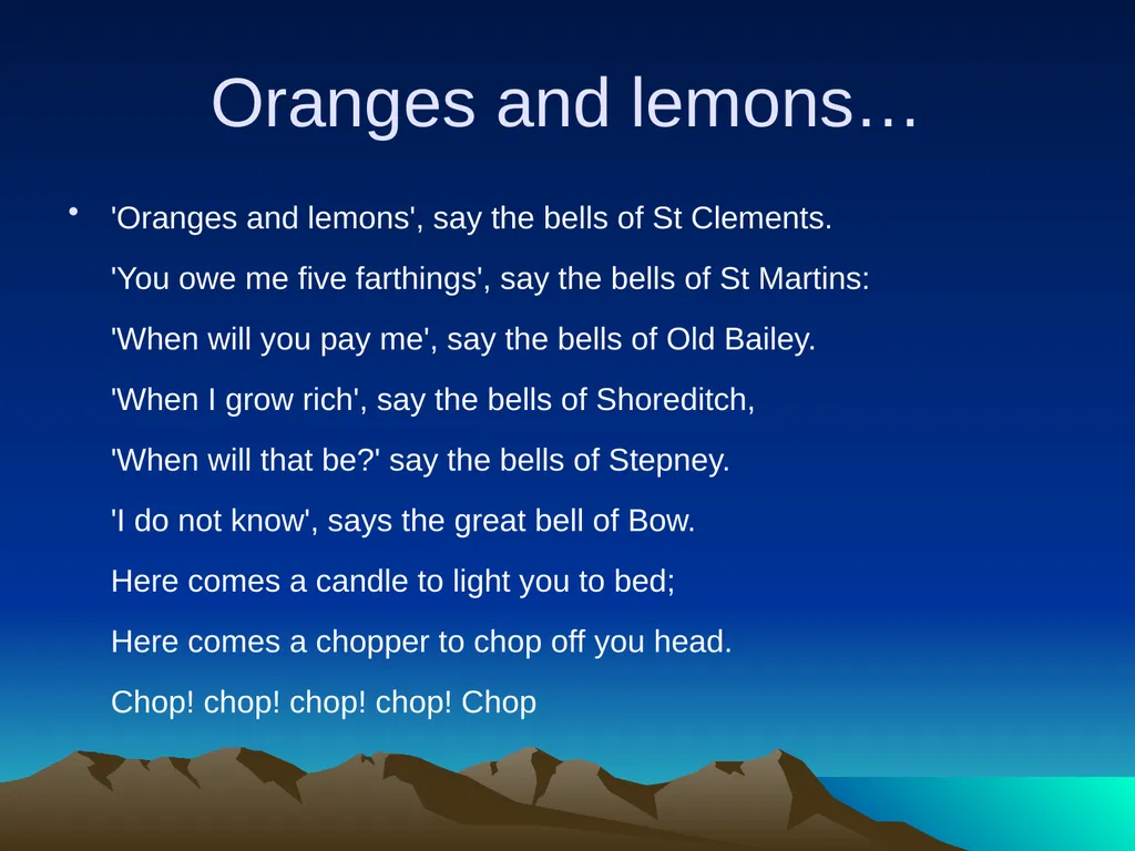 Nursery rhymes and poems Maths and counting. Five - slide 23 of 49