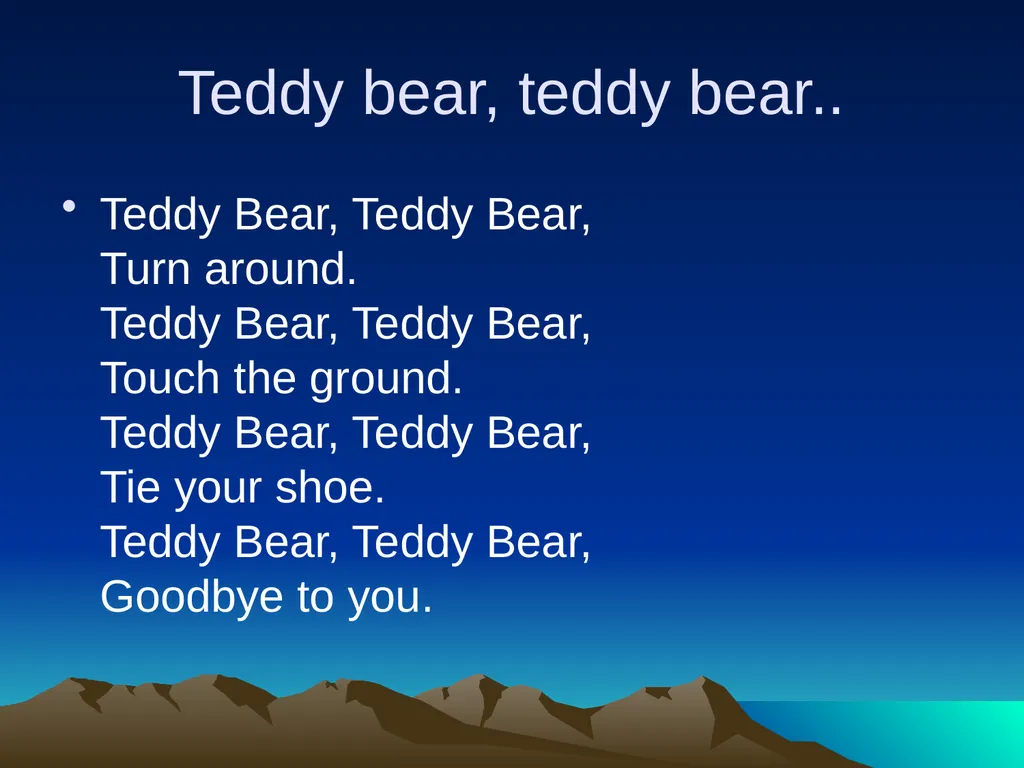 Nursery rhymes and poems Maths and counting. Five - slide 25 of 49