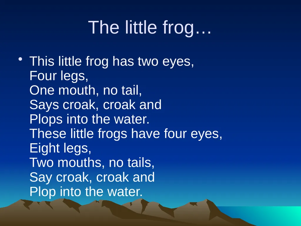 Nursery rhymes and poems Maths and counting. Five - slide 13 of 49