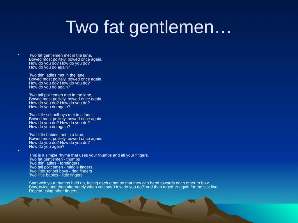 Nursery rhymes and poems Maths and counting. Five - slide 27 of 49
