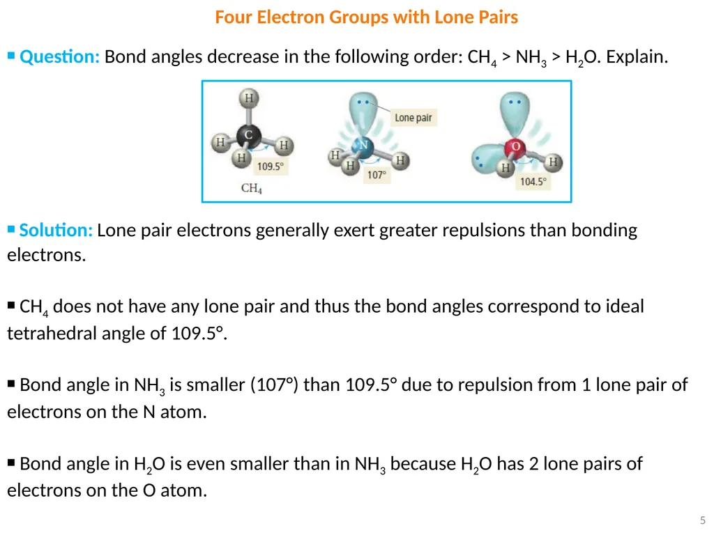 1 VSEPR Theory ▪ Each of the following counts as - slide 5 of 16