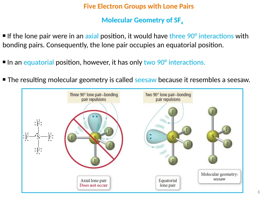 1 VSEPR Theory ▪ Each of the following counts as - slide 6 of 16
