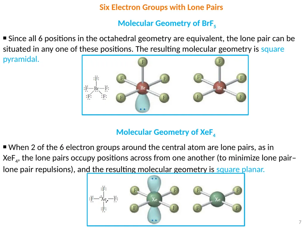 1 VSEPR Theory ▪ Each of the following counts as - slide 7 of 16