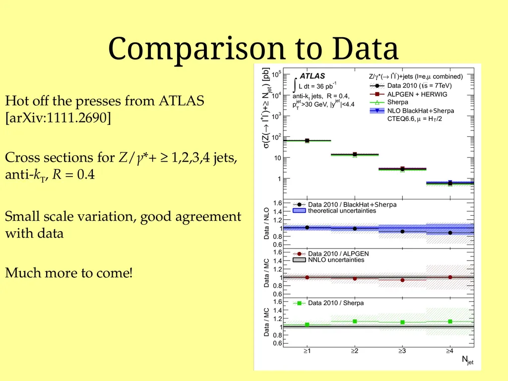 Vectors + Multijet Theory with BlackHat and Sherpa - slide 9 of 18