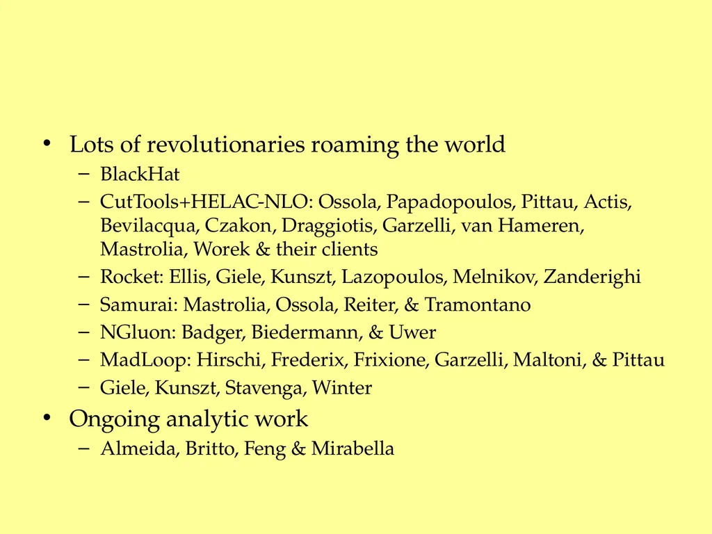 Vectors + Multijet Theory with BlackHat and Sherpa - slide 5 of 18