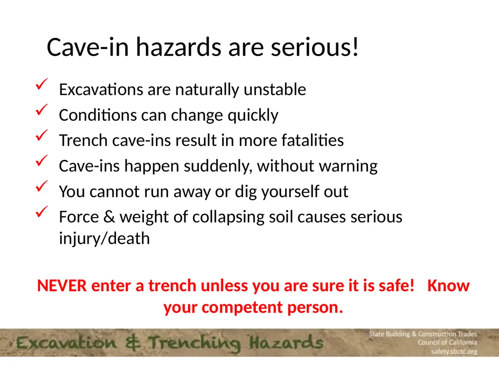 CPWR Infographic Excavation numbers to remember: 2 - slide 13 of 16