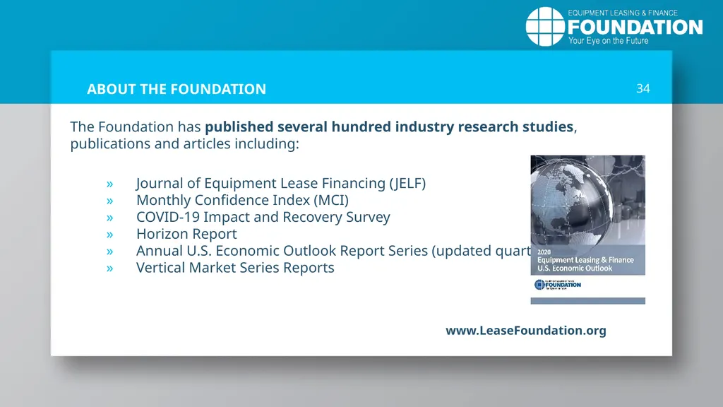 EQUIPMENT LEASING & FINANCE: A Dynamic, Global - slide 34 of 43