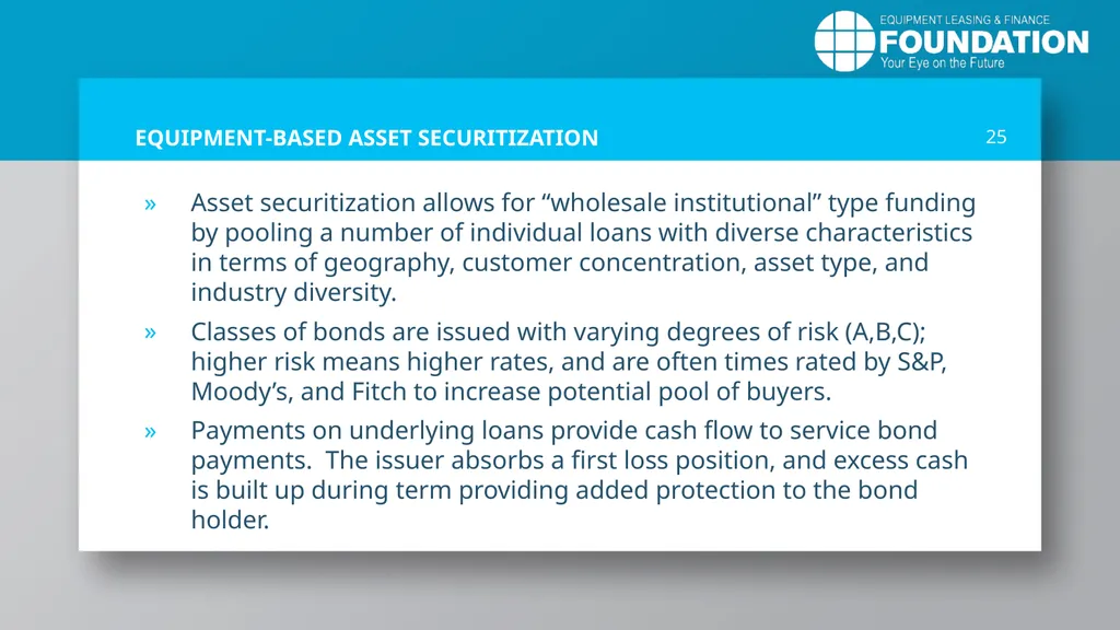 EQUIPMENT LEASING & FINANCE: A Dynamic, Global - slide 25 of 43