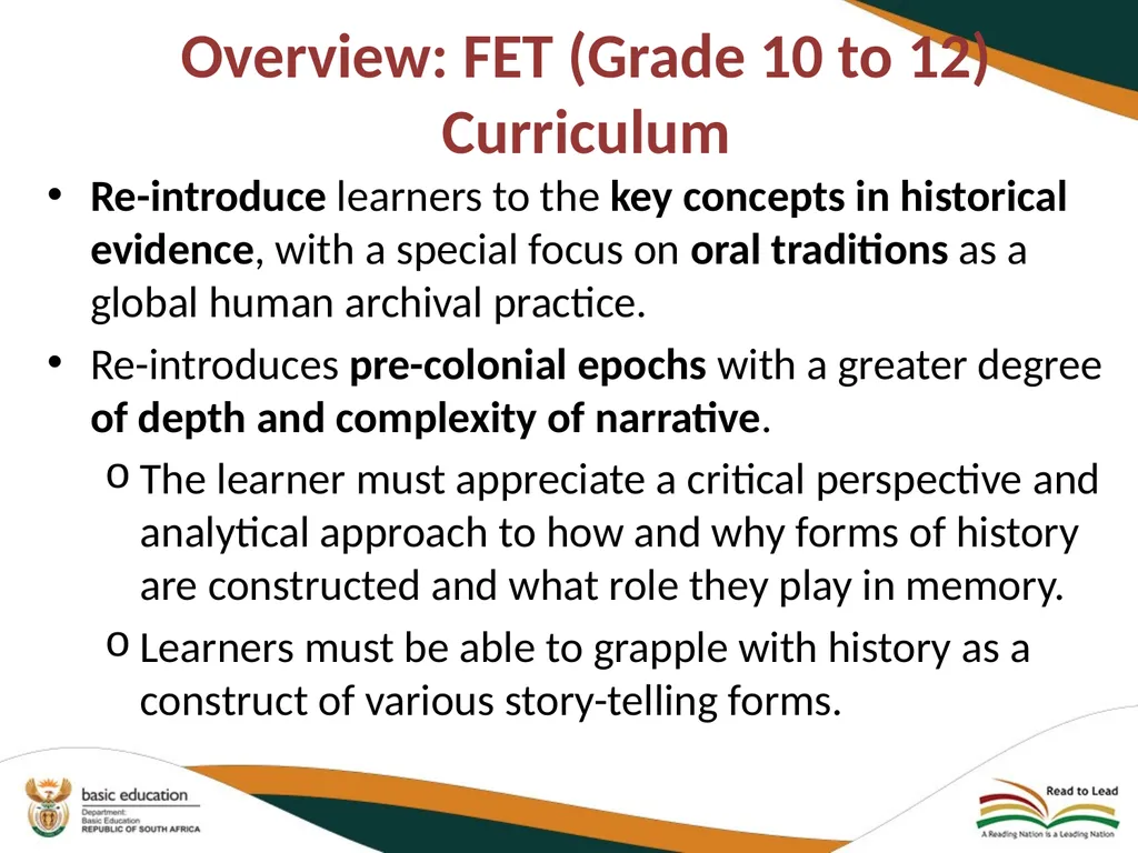 PROGRESS REPORT ON THE IMPLEMENTATION OF HISTORY - slide 20 of 29