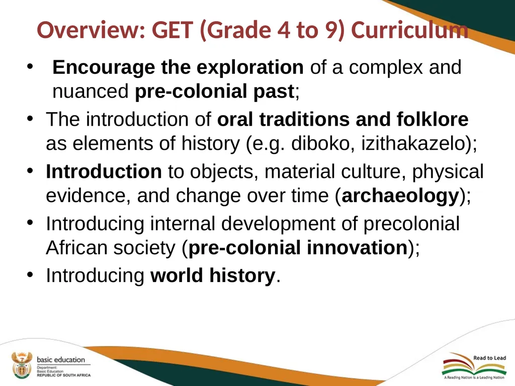 PROGRESS REPORT ON THE IMPLEMENTATION OF HISTORY - slide 19 of 29