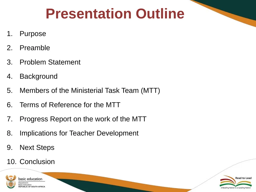 PROGRESS REPORT ON THE IMPLEMENTATION OF HISTORY - slide 2 of 29
