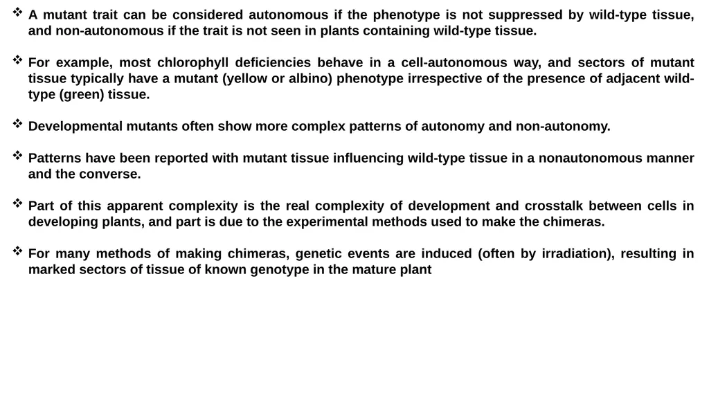 CELL AUTONOMY AND CELL POLARITY CELL AUTONOMY - slide 3 of 17