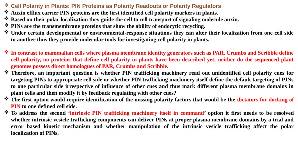 CELL AUTONOMY AND CELL POLARITY CELL AUTONOMY - slide 13 of 17