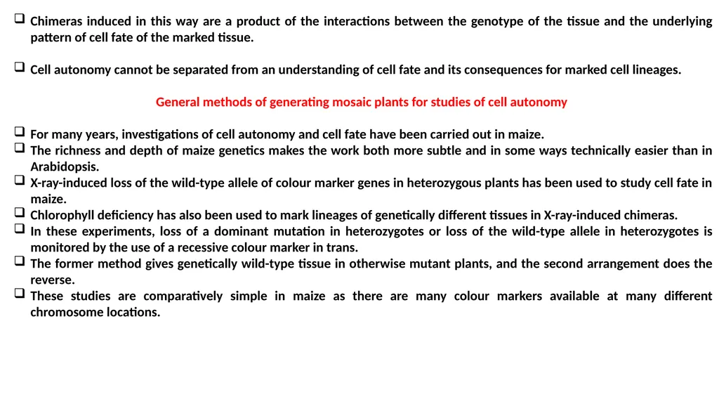 CELL AUTONOMY AND CELL POLARITY CELL AUTONOMY - slide 4 of 17