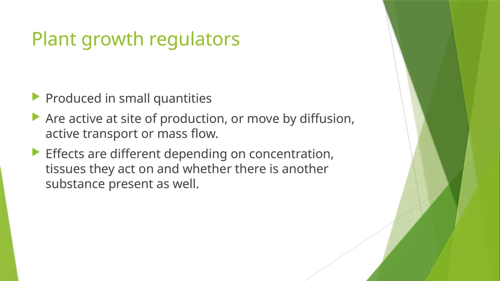 Plant Growth Learning outcomes Evaluate the - slide 6 of 20