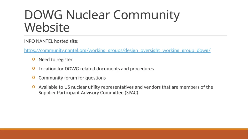 2023 Design Oversight Working Group (DOWG) Update - slide 4 of 8