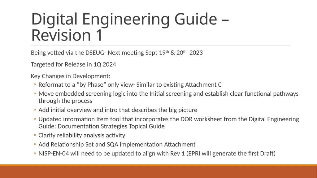 2023 Design Oversight Working Group (DOWG) Update - slide 6 of 8
