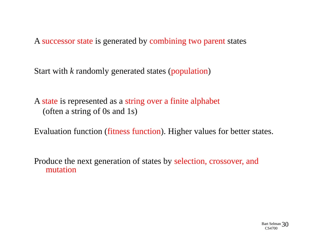 CS 4700: Foundations of Artificial Intelligence - slide 30 of 44