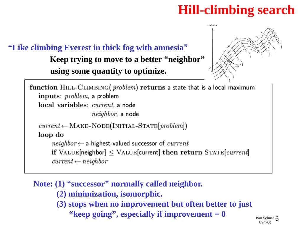 CS 4700: Foundations of Artificial Intelligence - slide 6 of 44
