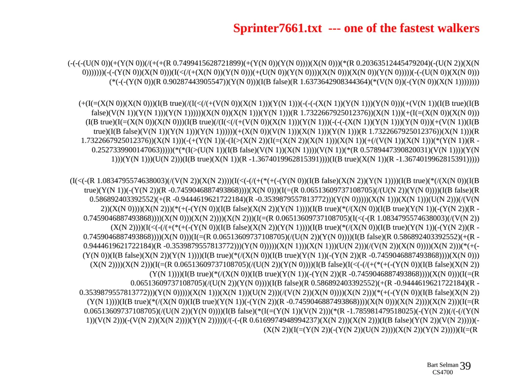 CS 4700: Foundations of Artificial Intelligence - slide 39 of 44