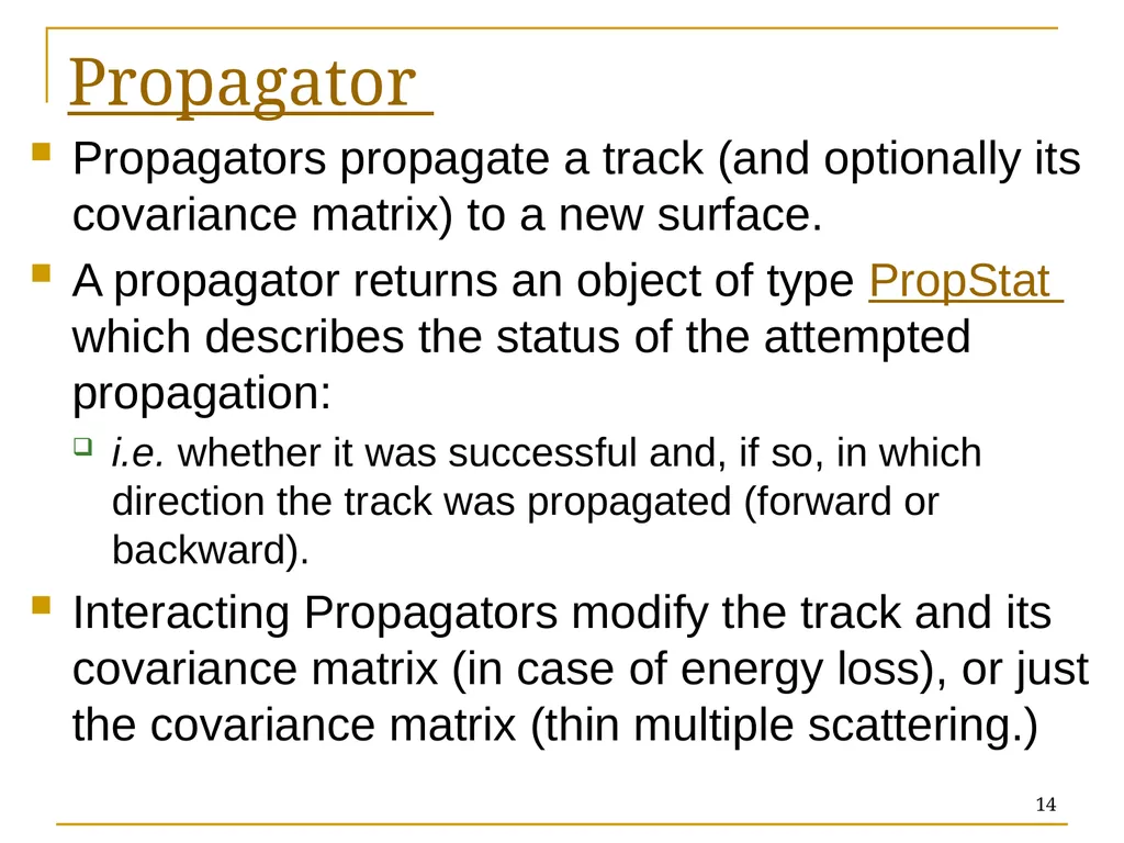 Track Reconstruction: the trf & ftf toolkits - slide 14 of 18