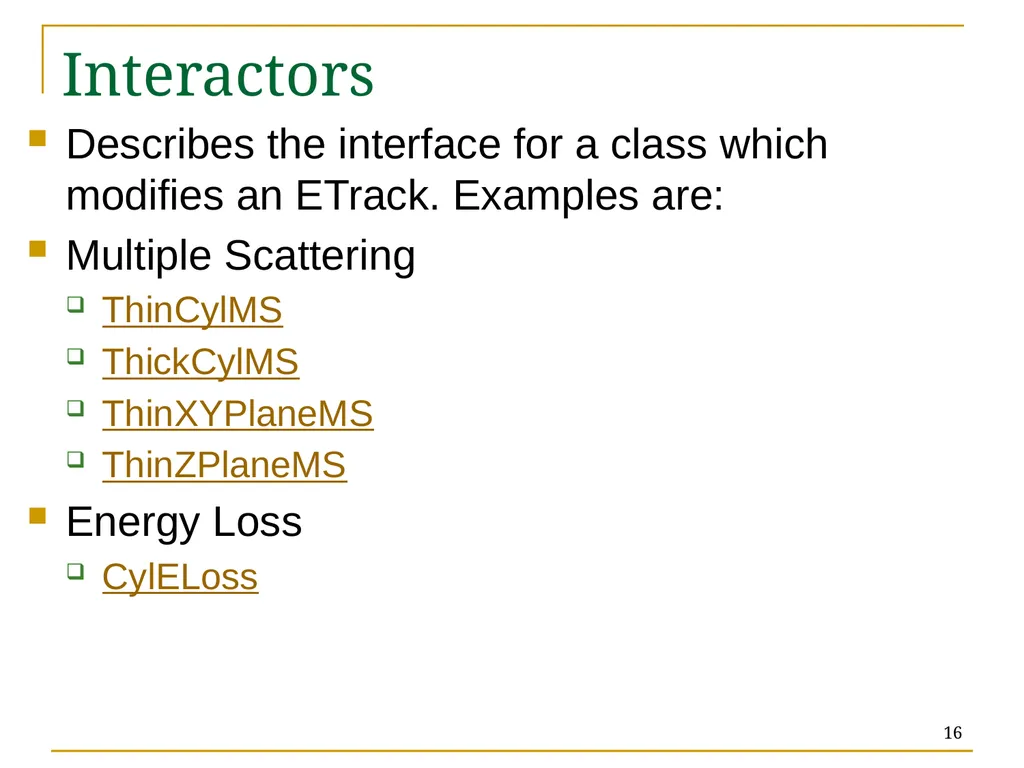 Track Reconstruction: the trf & ftf toolkits - slide 16 of 18