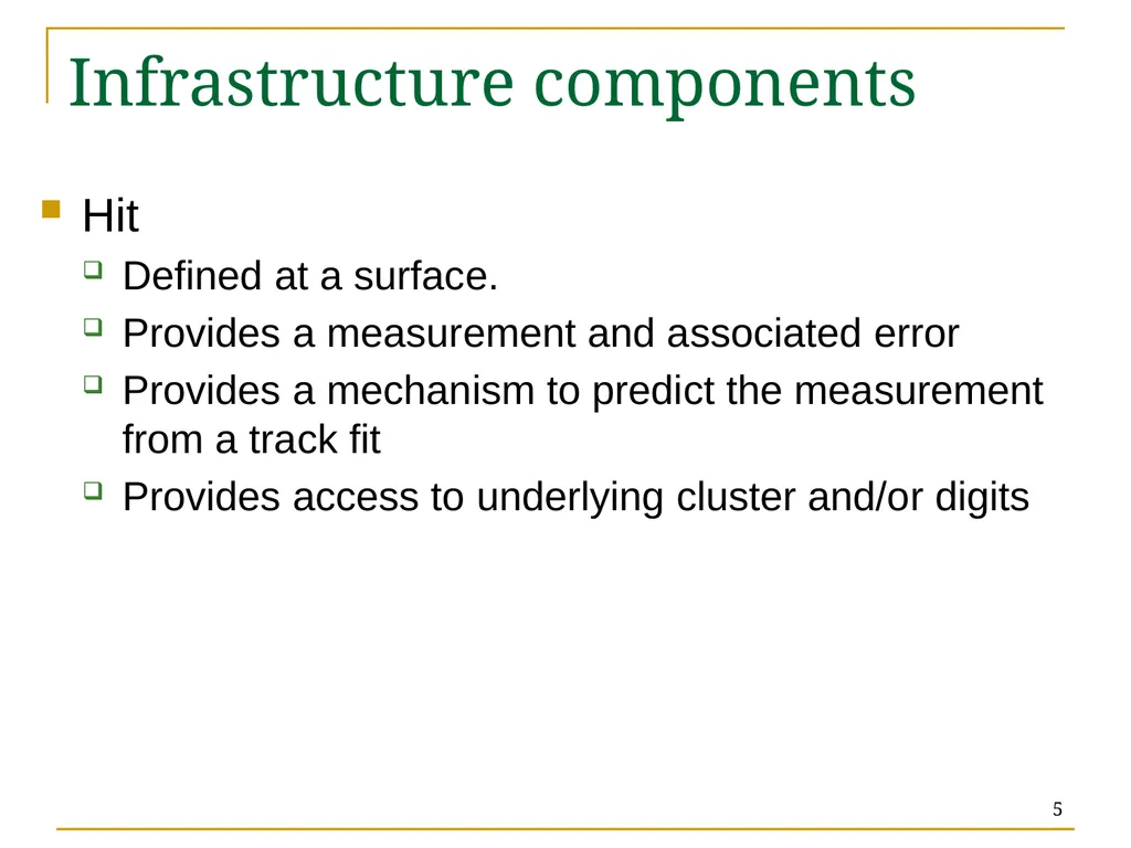 Track Reconstruction: the trf & ftf toolkits - slide 5 of 18