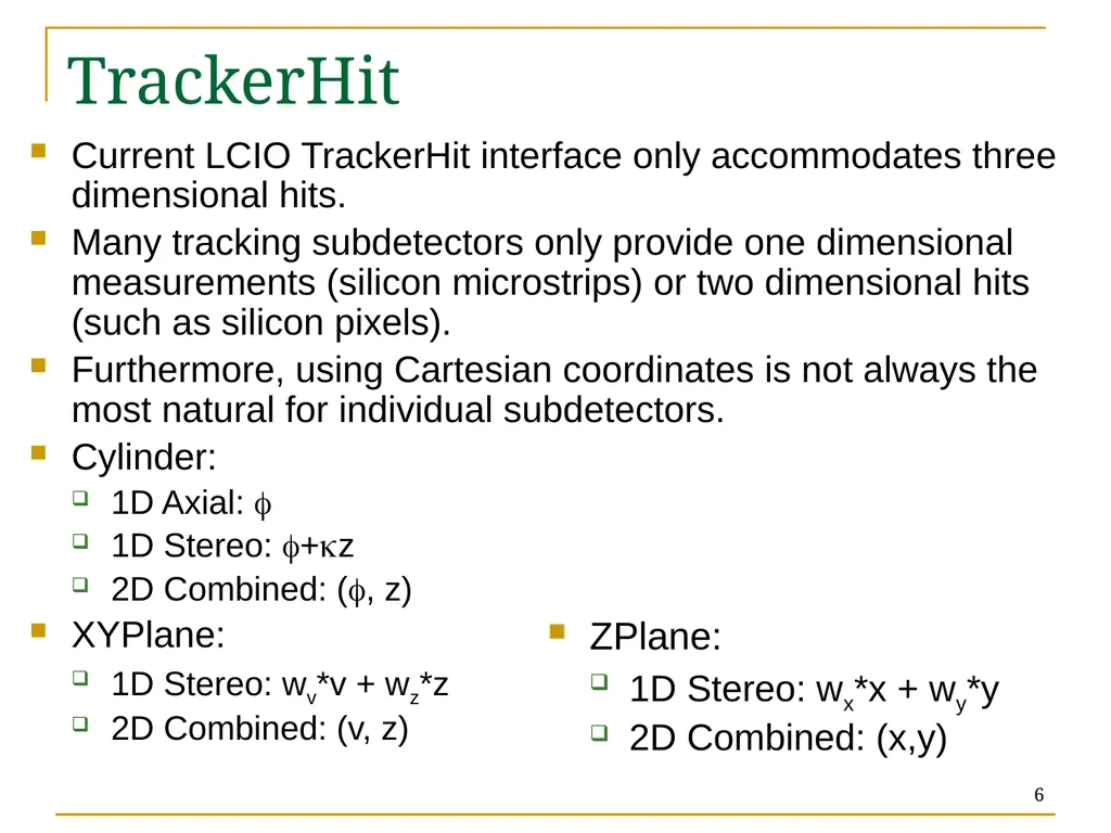Track Reconstruction: the trf & ftf toolkits - slide 6 of 18