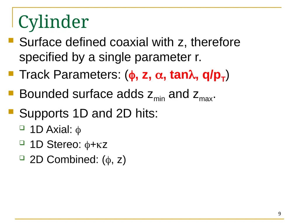 Track Reconstruction: the trf & ftf toolkits - slide 9 of 18
