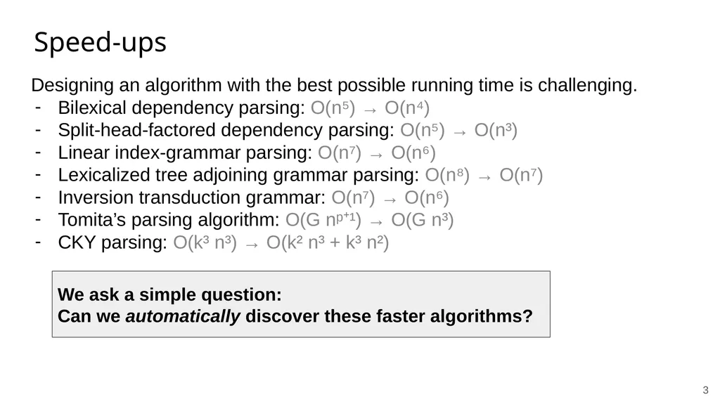 ‹#› Searching for More Efficient Dynamic Programs - slide 3 of 14