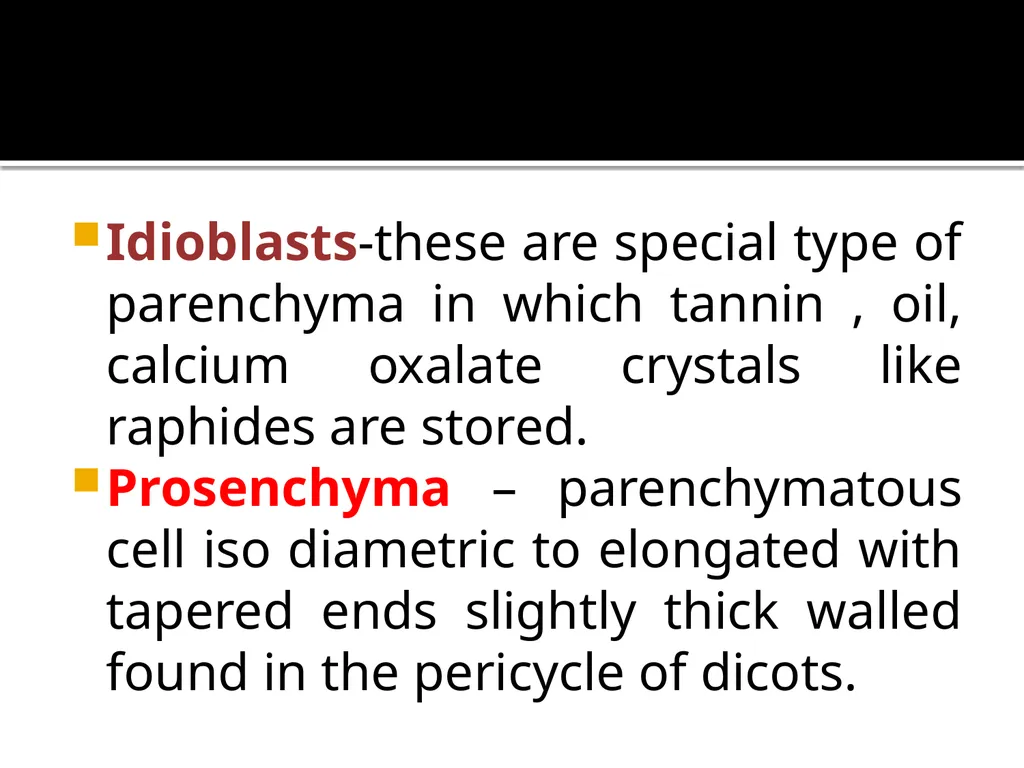 PERMANENT TISSUES Dr. Rohini Trivedi Permanent - slide 11 of 33