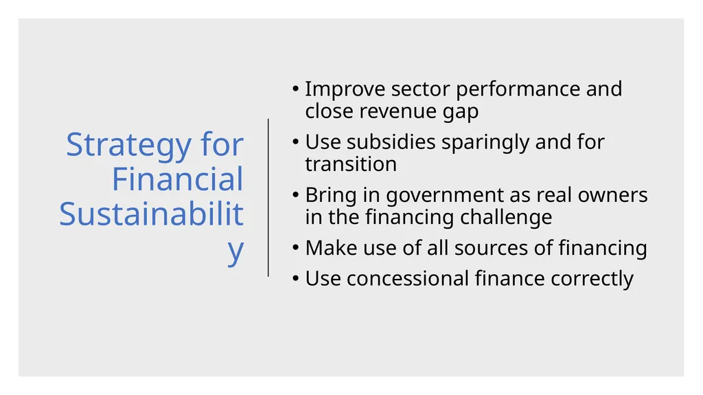 Analyzing and Structuring Financially Sustainable - slide 6 of 21