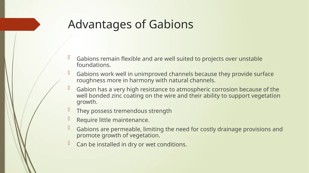 Gabbions Harshit Gabions - Introduction The word - slide 6 of 9