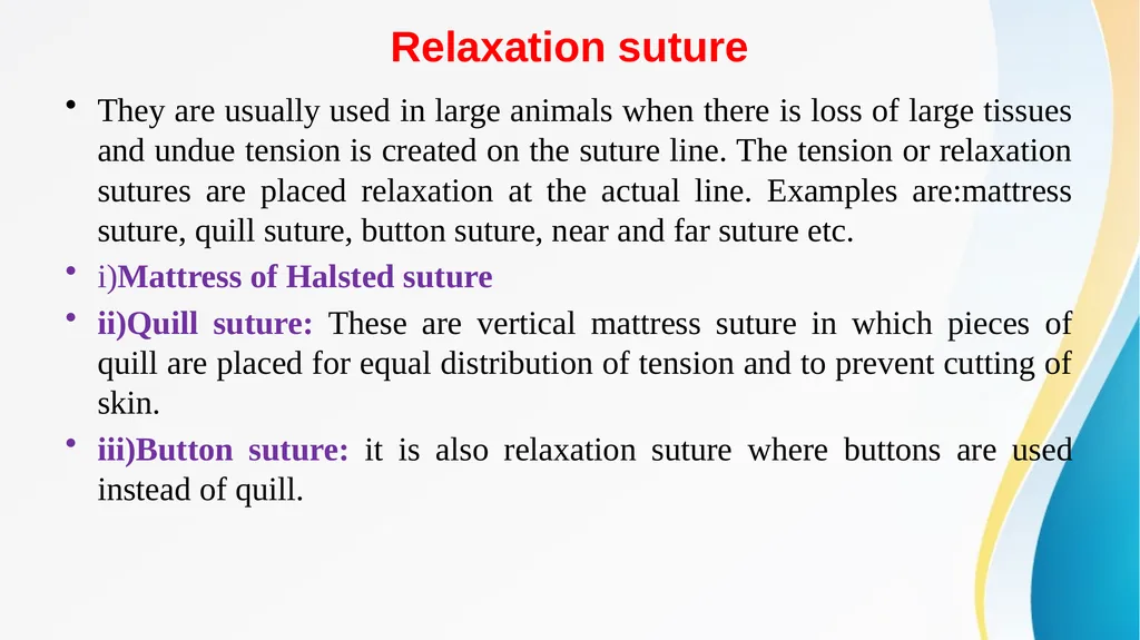 SUTURE MATERIAL AND SUTURING TECHNIQUES -V Dr. - slide 9 of 14
