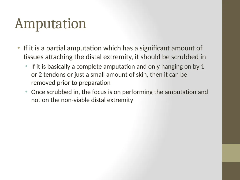 SURGERY Guide to Procedures Topics Patient prep - slide 22 of 40