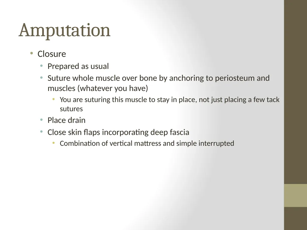 SURGERY Guide to Procedures Topics Patient prep - slide 30 of 40