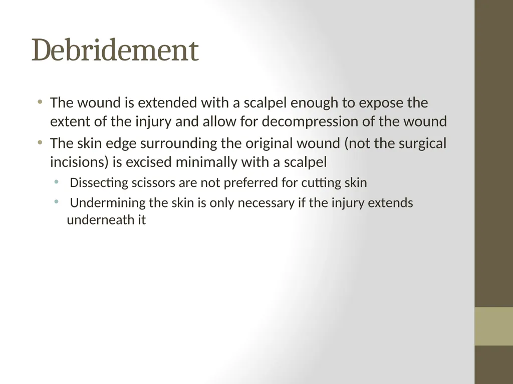 SURGERY Guide to Procedures Topics Patient prep - slide 10 of 40