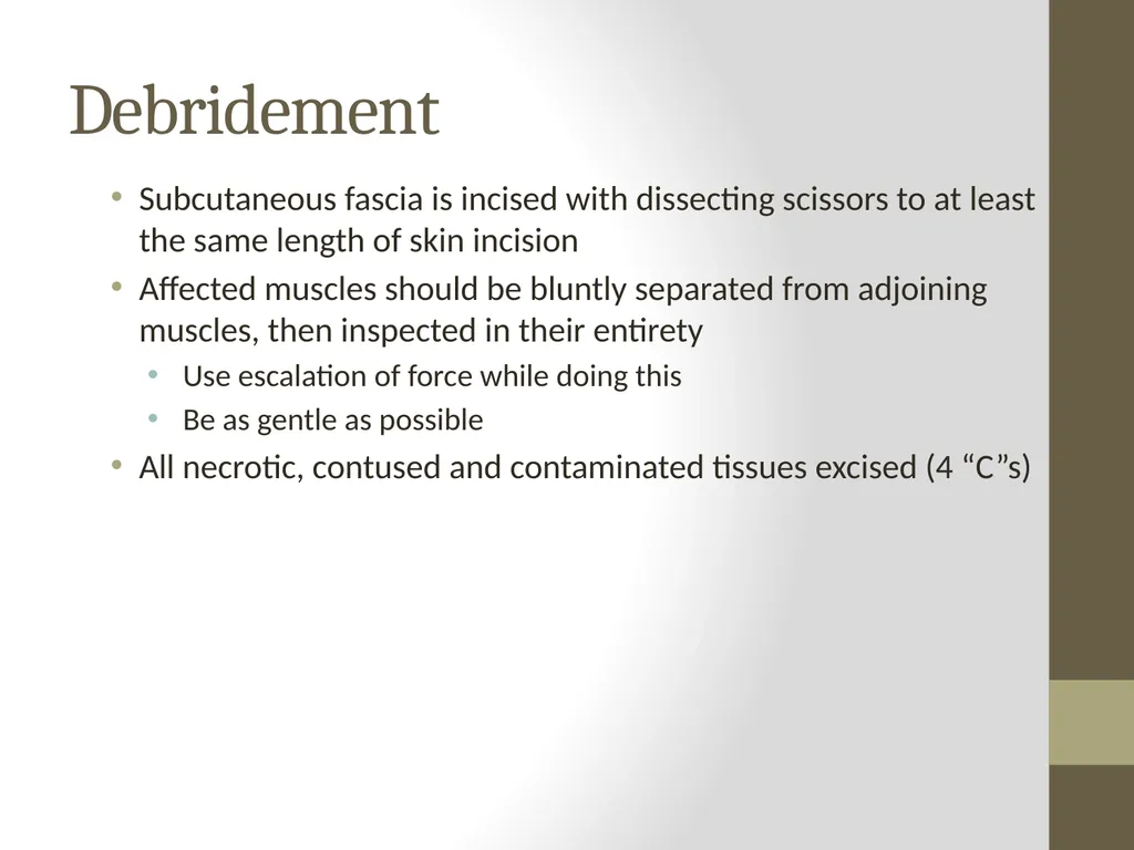 SURGERY Guide to Procedures Topics Patient prep - slide 11 of 40