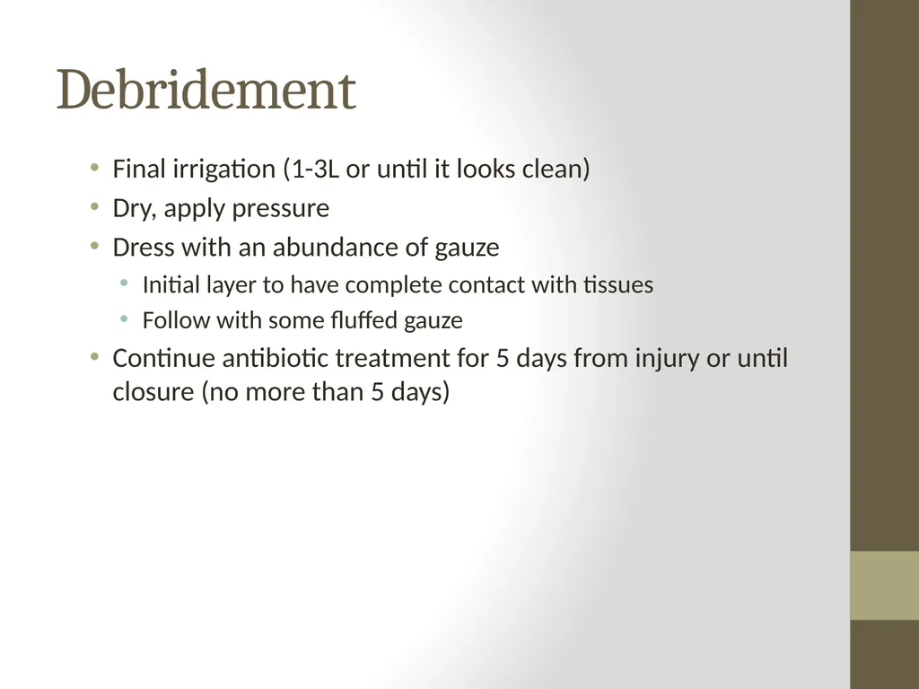 SURGERY Guide to Procedures Topics Patient prep - slide 13 of 40