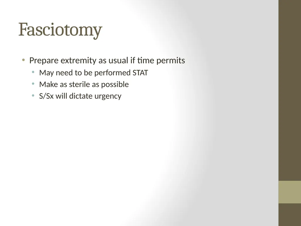 SURGERY Guide to Procedures Topics Patient prep - slide 33 of 40