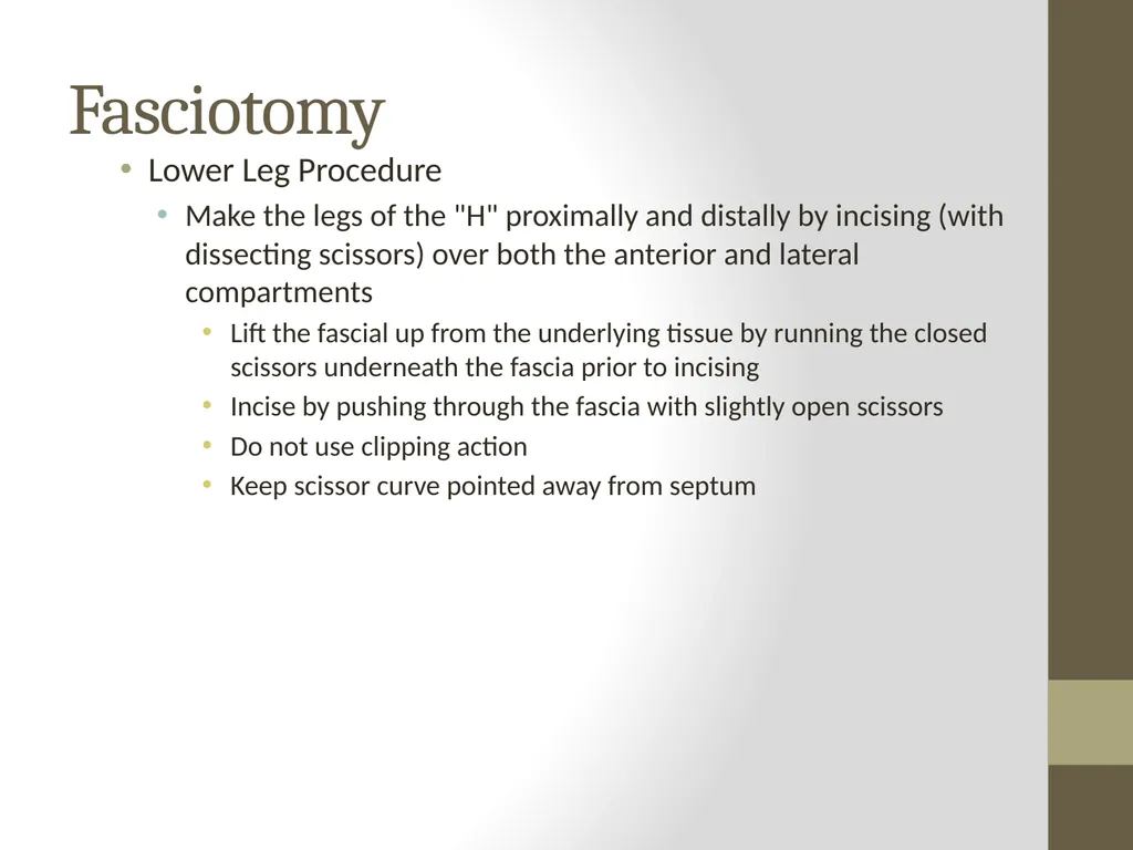 SURGERY Guide to Procedures Topics Patient prep - slide 35 of 40