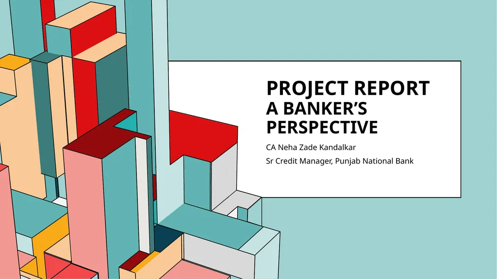 PROJECT REPORT a BANKER’S PERSPECTIVE CA Neha Zade