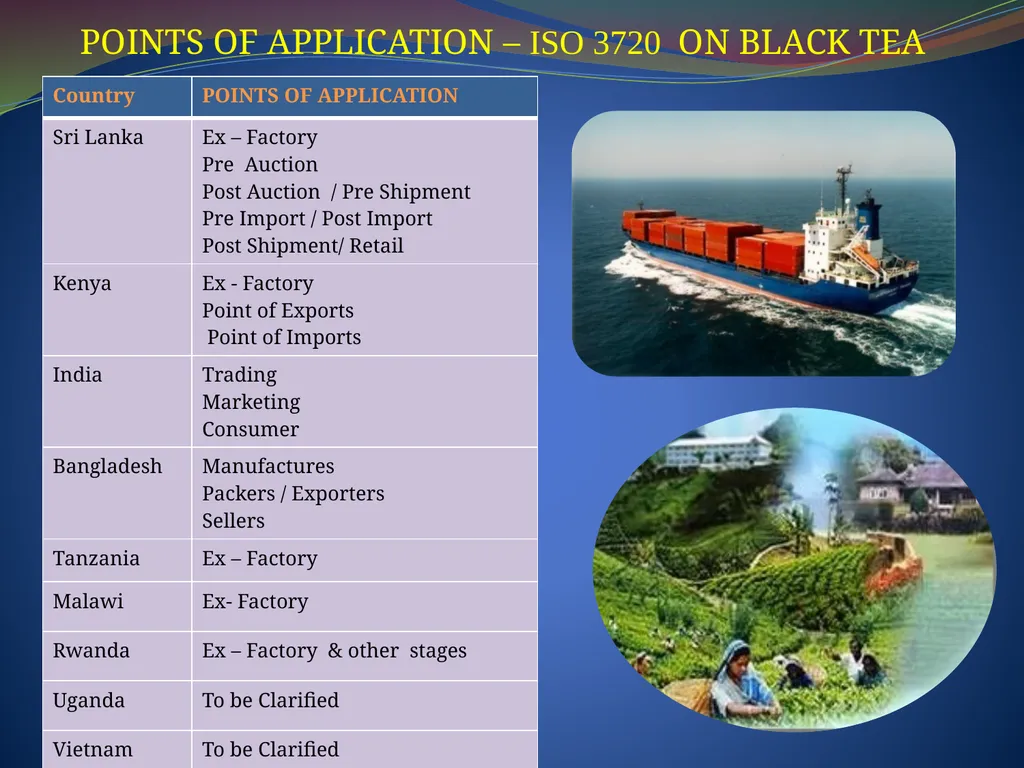 FAO /IGG ON TEA WORKING GROUPS – SESSIONS IN - slide 8 of 16