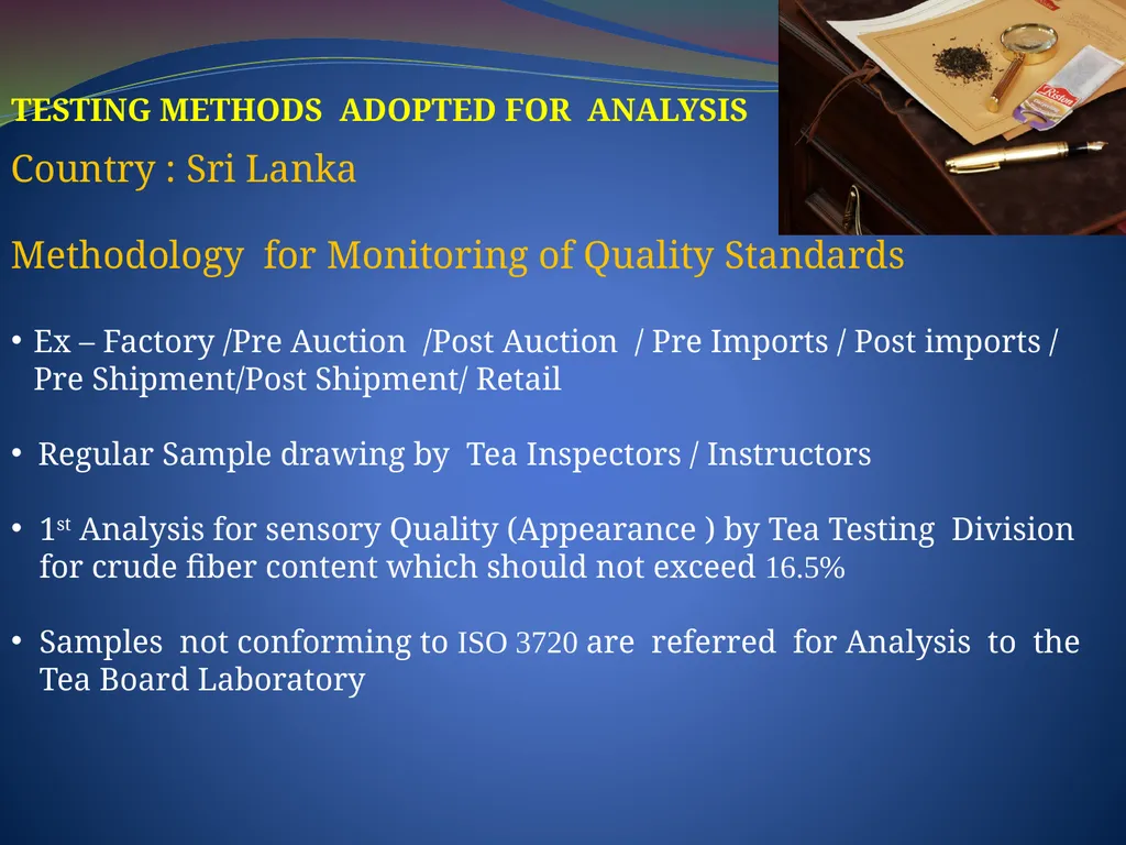 FAO /IGG ON TEA WORKING GROUPS – SESSIONS IN - slide 9 of 16