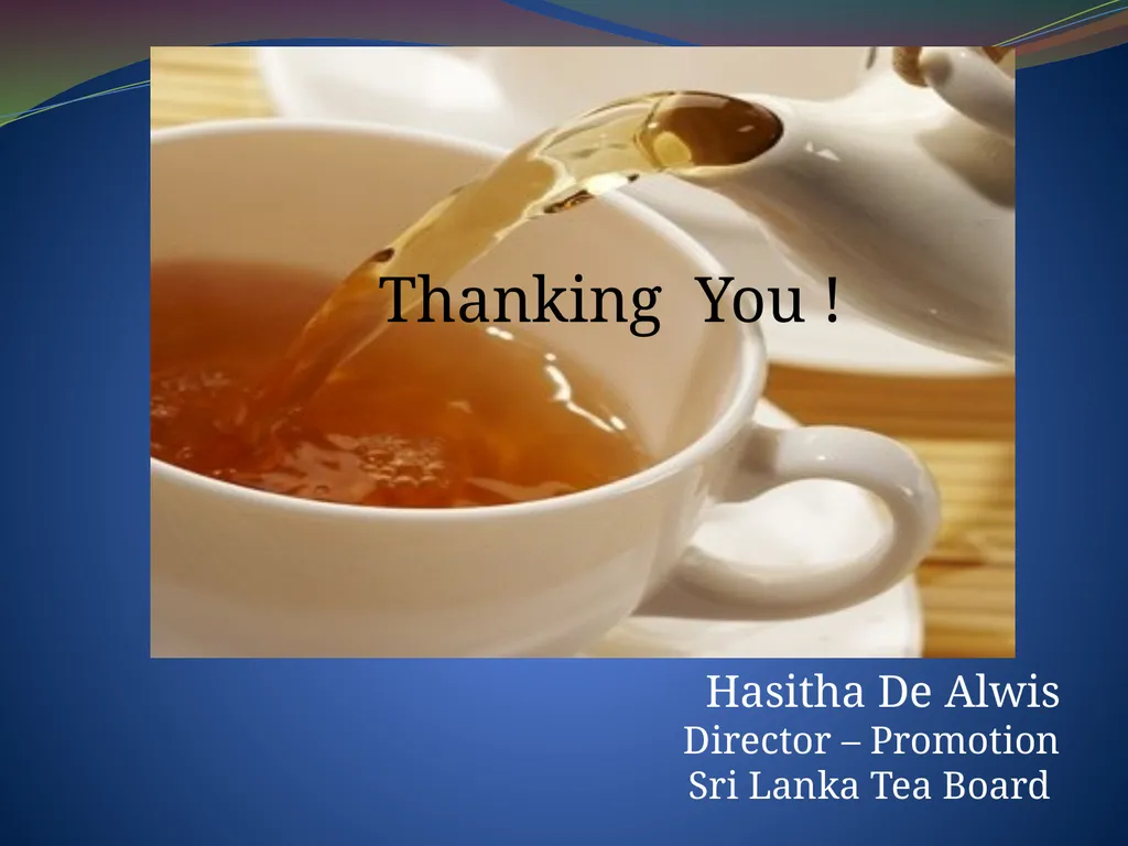 FAO /IGG ON TEA WORKING GROUPS – SESSIONS IN - slide 16 of 16