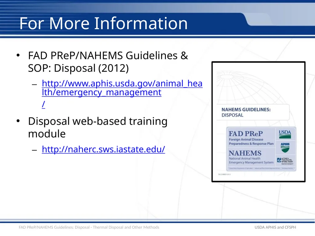 Disposal Thermal Disposal and Other Methods - slide 15 of 17