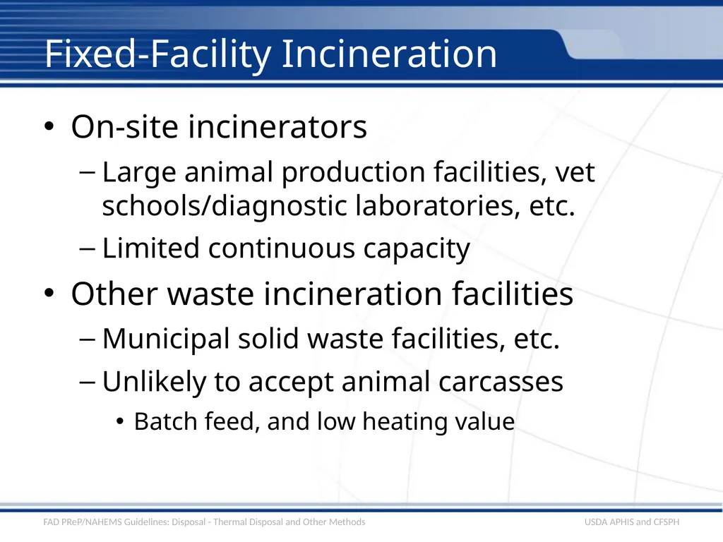 Disposal Thermal Disposal and Other Methods - slide 5 of 17