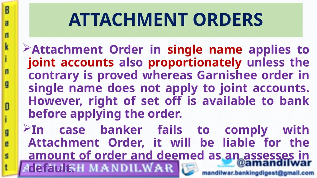 GARNISHEE ORDER & ATTACHMENT ORDER GARNISHEE ORDER - slide 14 of 18