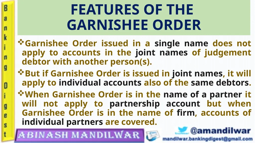 GARNISHEE ORDER & ATTACHMENT ORDER GARNISHEE ORDER - slide 10 of 18