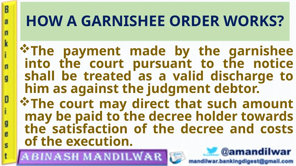 GARNISHEE ORDER & ATTACHMENT ORDER GARNISHEE ORDER - slide 6 of 18
